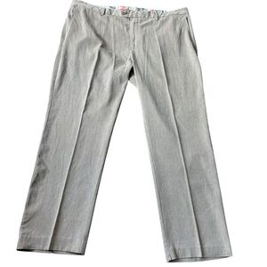 Tommy Bahama Silk Pants 42x30 Tan Flat Front Coastal Resort Wear